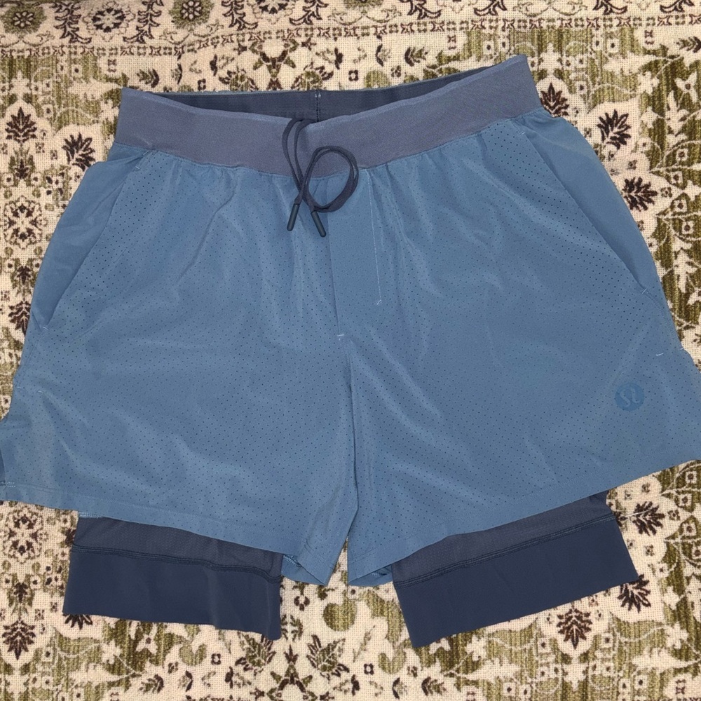 Lululemon Vented Lined Tennis Athletic Shorts - Blue